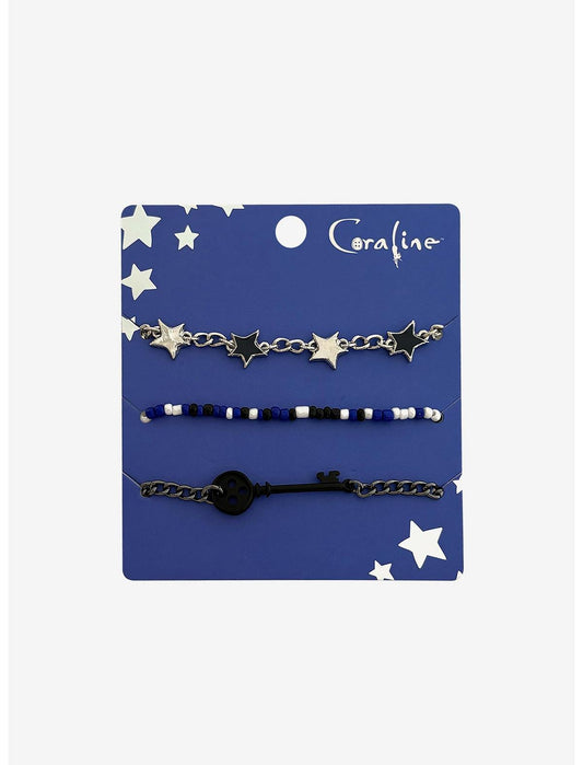 Coraline Key & Stars Bracelet Set - US 0703