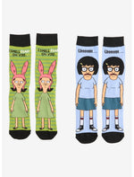 Bob's Burgers Tina & Louise Crew Socks 2 Pair - US 9602