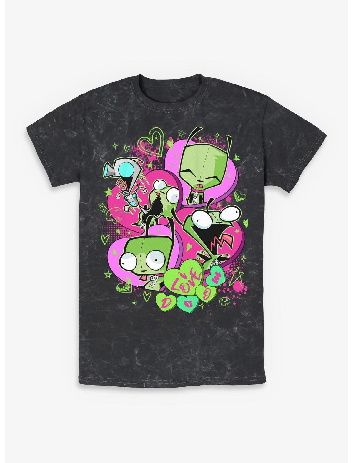 Invader ZIM I Love Doom Gir Mineral Wash T-Shirt - US 2017