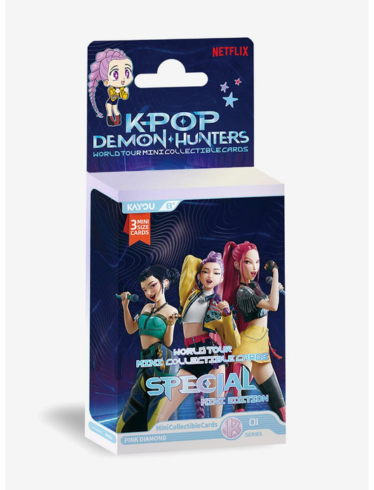 Kayou KPop Demon Hunters World Tour Mini Pink Diamond Collectible Cards - US 5731