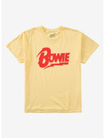 David Bowie Logo Pigment-Dye T-Shirt - US 4800