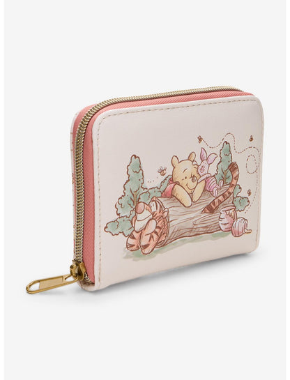 Loungefly Disney Winnie The Pooh Character Sketch Mini Zipper Wallet - US 7858