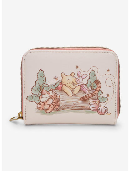 Loungefly Disney Winnie The Pooh Character Sketch Mini Zipper Wallet - US 7858