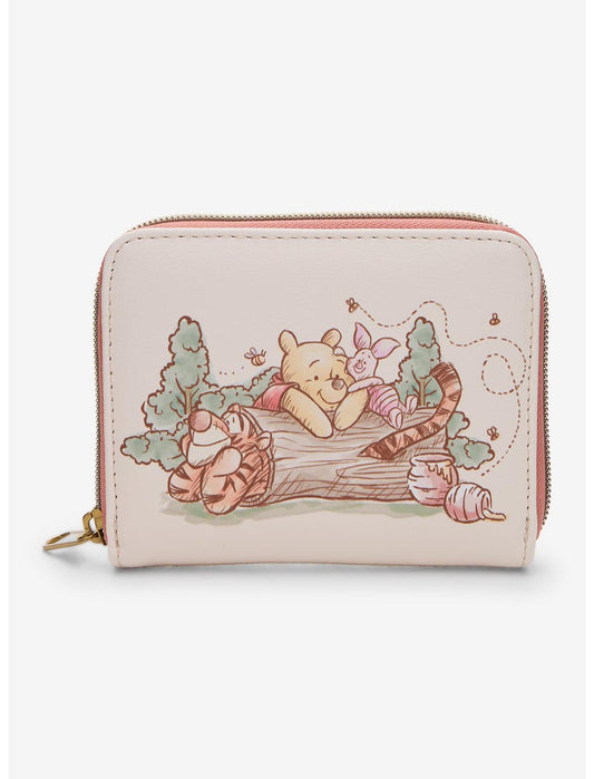 Loungefly Disney Winnie The Pooh Character Sketch Mini Zipper Wallet - US 7858