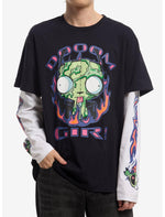 Invader Zim GIR Slime Flames Twofer Long-Sleeve T-Shirt - US 3780