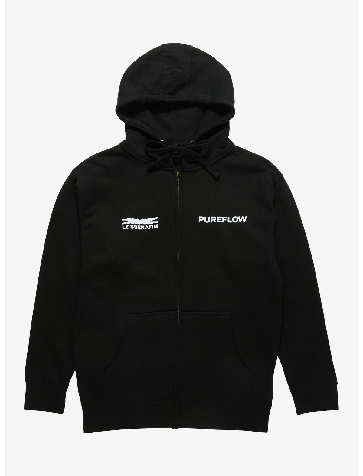LE SSERAFIM PUREFLOW Eye Panels Hoodie Hot Topic Exclusive - US 6276