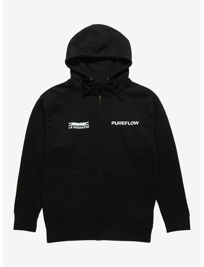 LE SSERAFIM PUREFLOW Eye Panels Hoodie Hot Topic Exclusive - US 6276