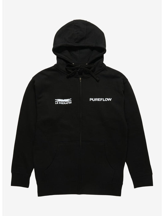 LE SSERAFIM PUREFLOW Eye Panels Hoodie Hot Topic Exclusive - US 6276