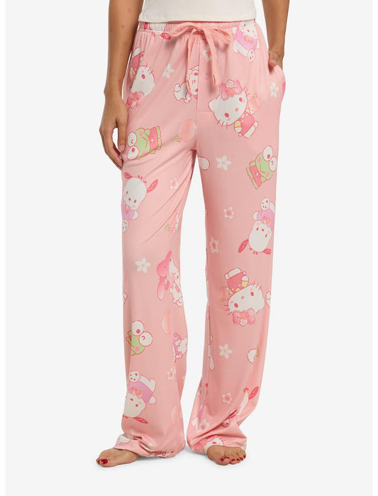 Hello Kitty And Friends Peach Pajama Pants - US 3267