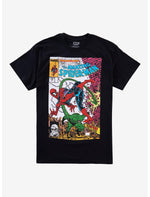 Marvel The Amazing Spider-Man Scorpion Vs. Spider-Man Comic T-Shirt - US 0329