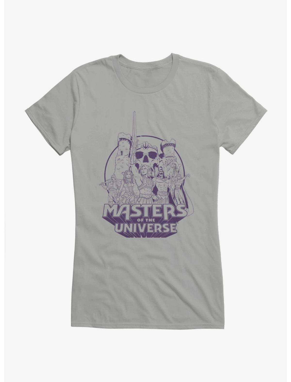 Masters Of The Universe Animated Purple Groupshot Girls T-Shirt - US 1044