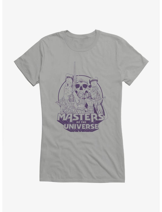 Masters Of The Universe Animated Purple Groupshot Girls T-Shirt - US 1044