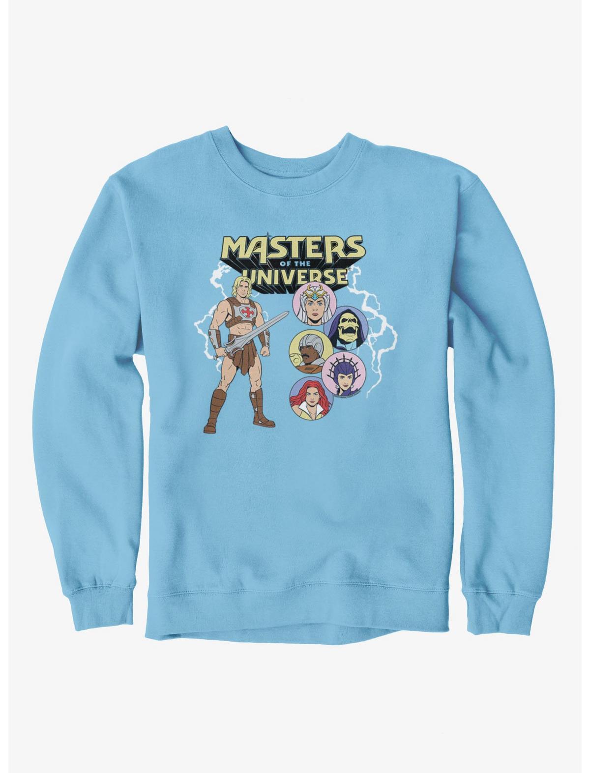 Masters Of The Universe He-Man With Character Bubbles Crew Sweatshirt - US 7131