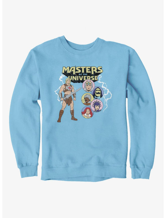 Masters Of The Universe He-Man With Character Bubbles Crew Sweatshirt - US 7131