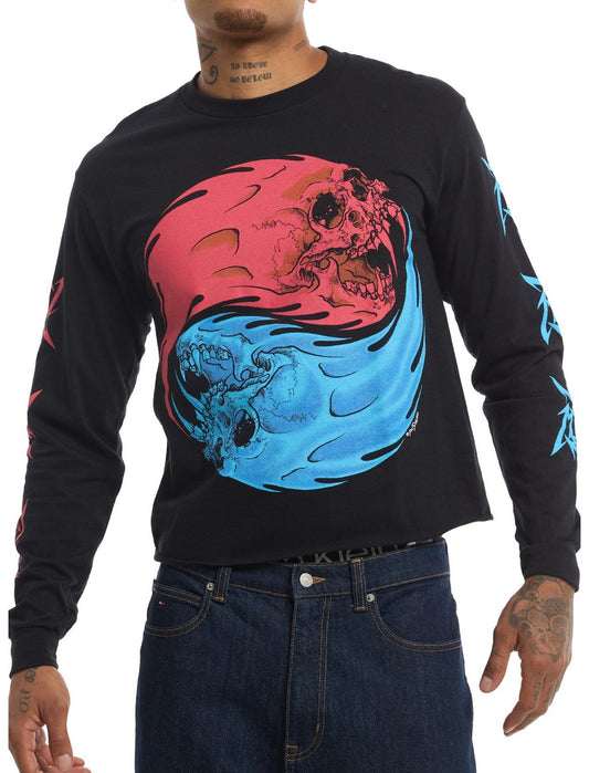 Metallica Fire & Ice Skulls Long-Sleeve T-Shirt - US 4788