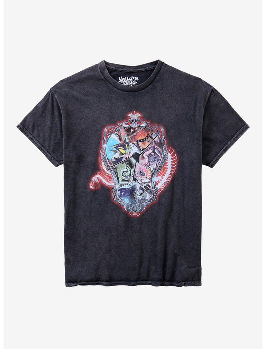 Helluva Boss Seven Deadly Sins Dark Wash T-Shirt - US 9880