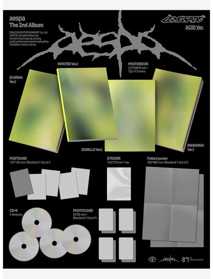 aespa The 2nd Album LEMONADE (ACID Ver.) CD - US 7502