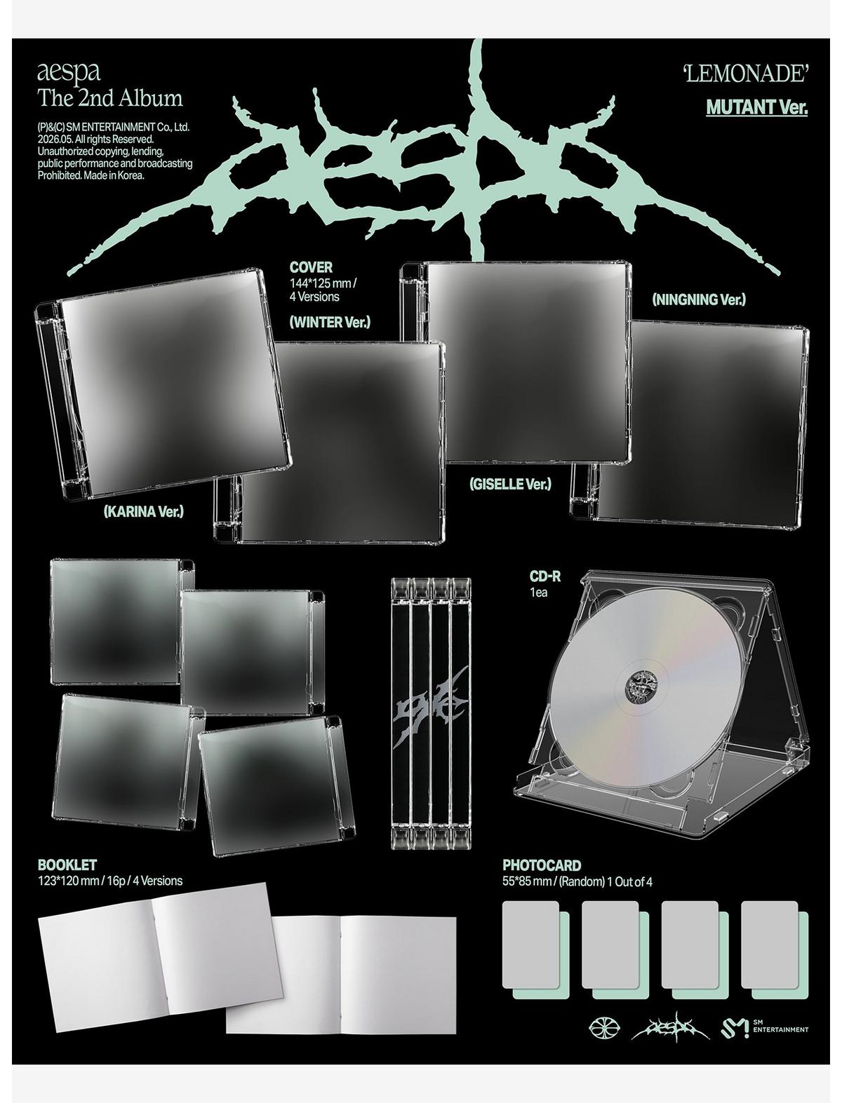 aespa The 2nd Album LEMONADE (MUTANT Ver.) CD - US 6747