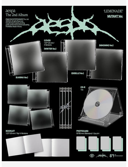 aespa The 2nd Album LEMONADE (MUTANT Ver.) CD - US 6747