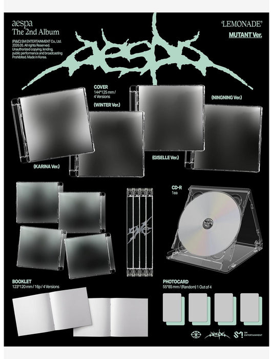 aespa The 2nd Album LEMONADE (MUTANT Ver.) CD - US 6747
