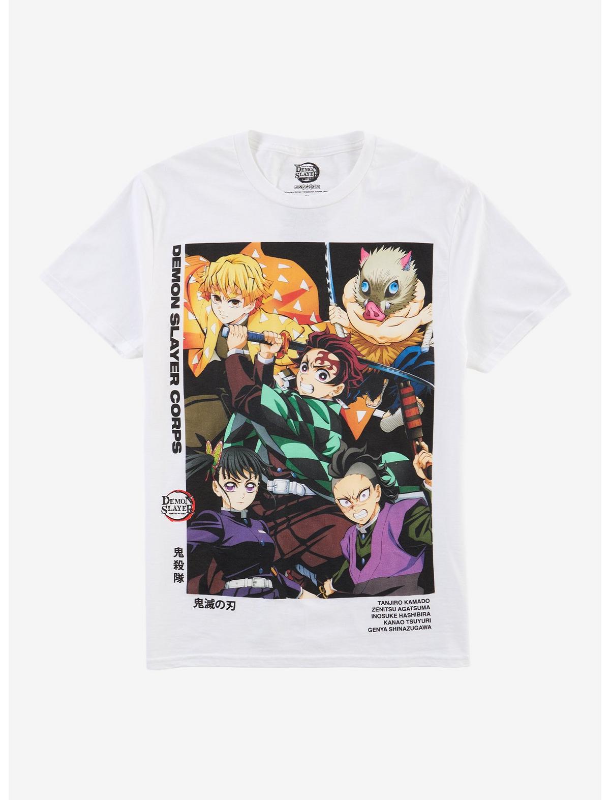 Demon Slayer: Kimetsu No Yaiba Character Group T-Shirt - US 8236