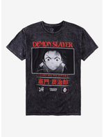 Demon Slayer: Kimetsu No Yaiba Trio Red Dark Wash T-Shirt - US 3680