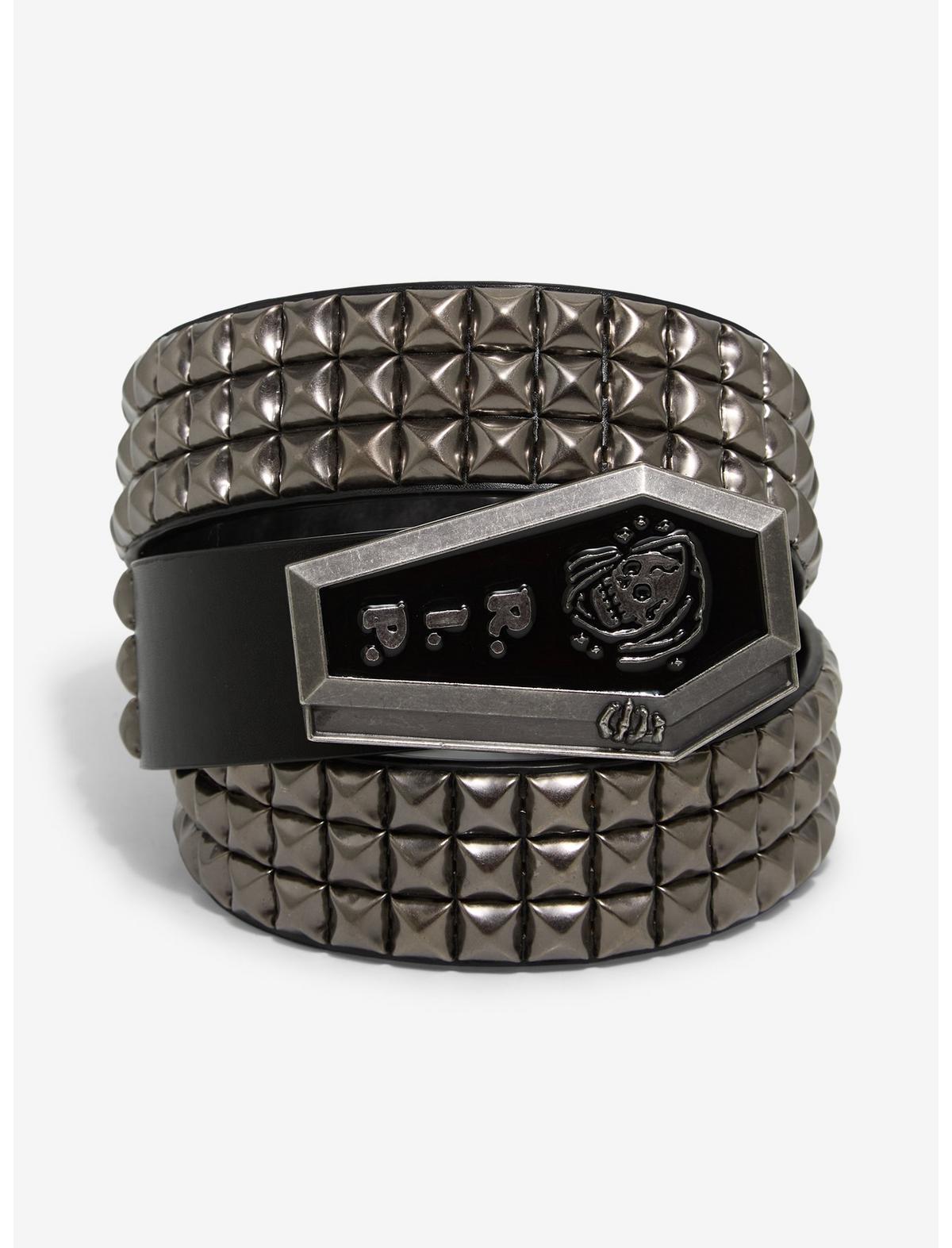 Coffin Pyramid Stud Belt - US 7897