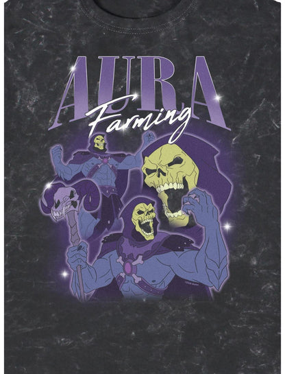 Masters Of The Universe Skeletor Aura Mineral Wash T-Shirt - US 8908