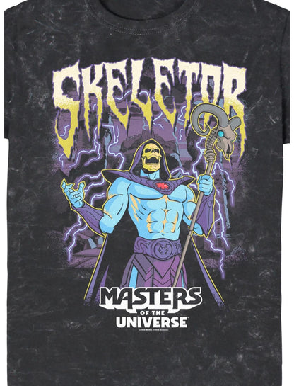 Masters Of The Universe Skeletor Power Lightning Mineral Wash T-Shirt - US 4279