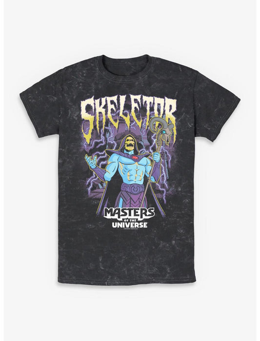 Masters Of The Universe Skeletor Power Lightning Mineral Wash T-Shirt - US 4279