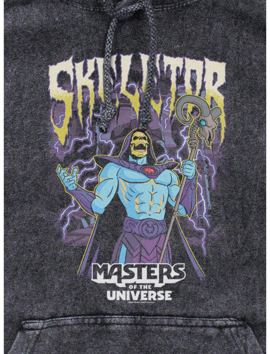 Masters Of The Universe Skeletor Power Lightning Mineral Wash Hoodie - US 2971