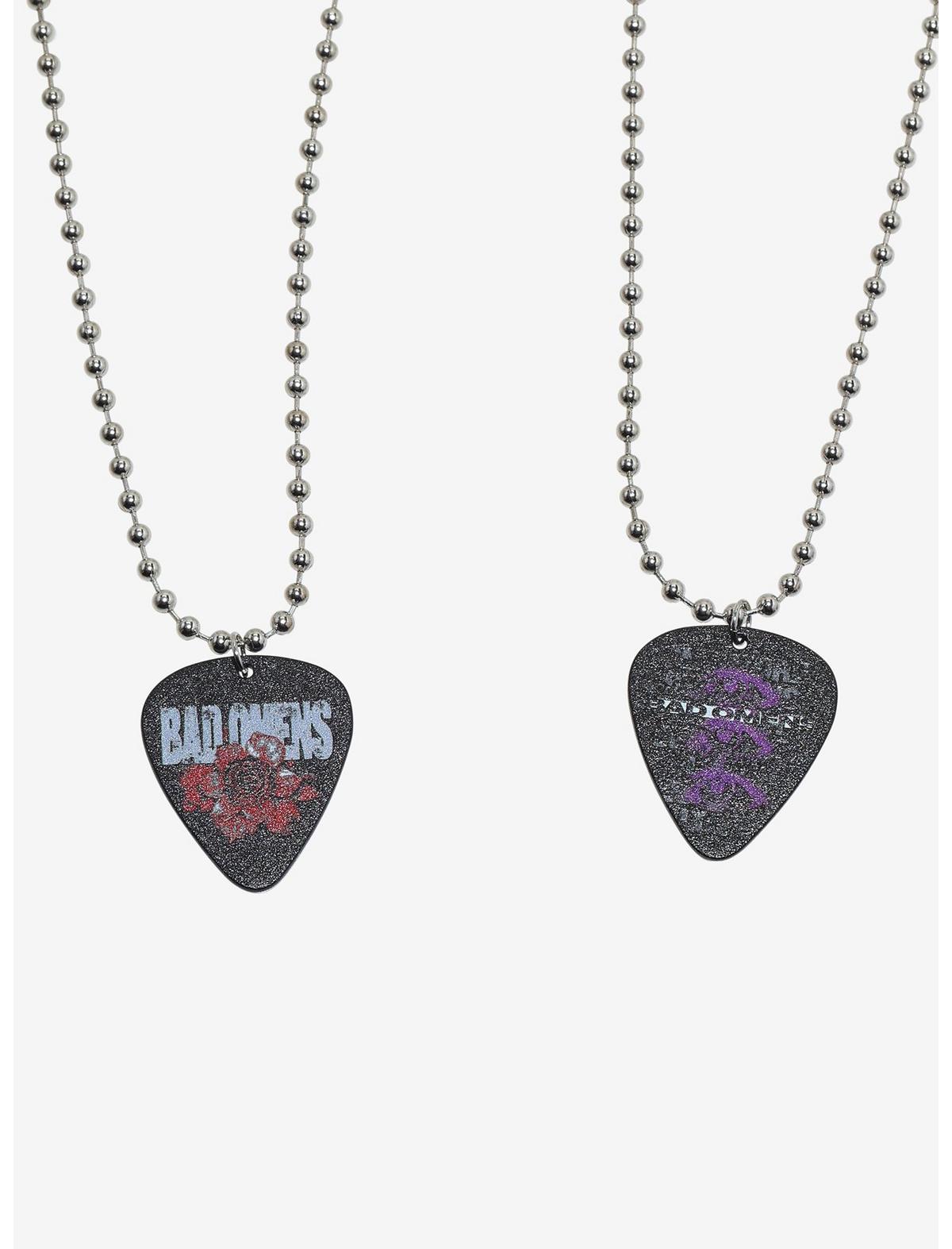 Bad Omens Guitar Pick Best Friend Necklace Set - US 4673