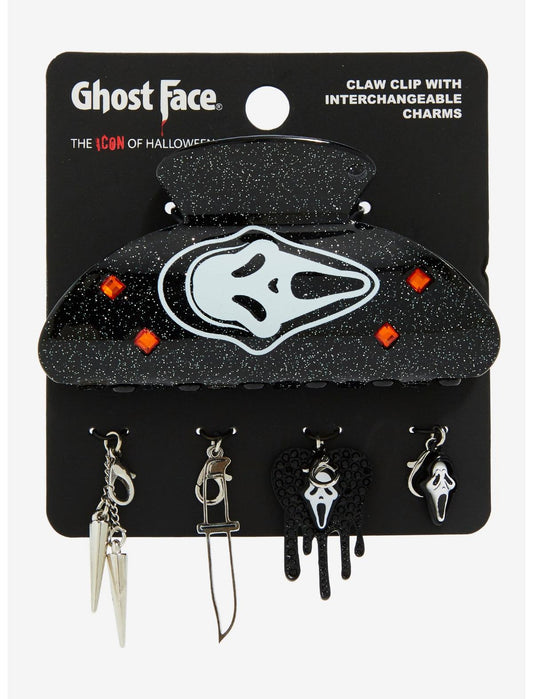 Ghost Face Claw Hair Clip With Interchangeable Charms - US 8330