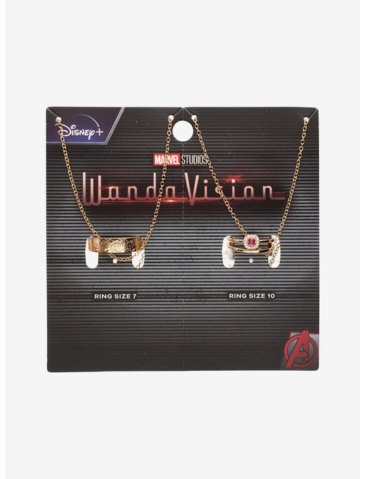 Marvel WandaVision Ring Necklace Set - US 8546