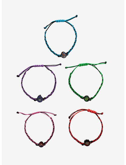 DC Comics Teen Titans Team Cord Bracelet Set - US 0225
