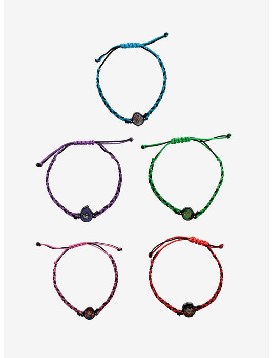 DC Comics Teen Titans Team Cord Bracelet Set - US 0225