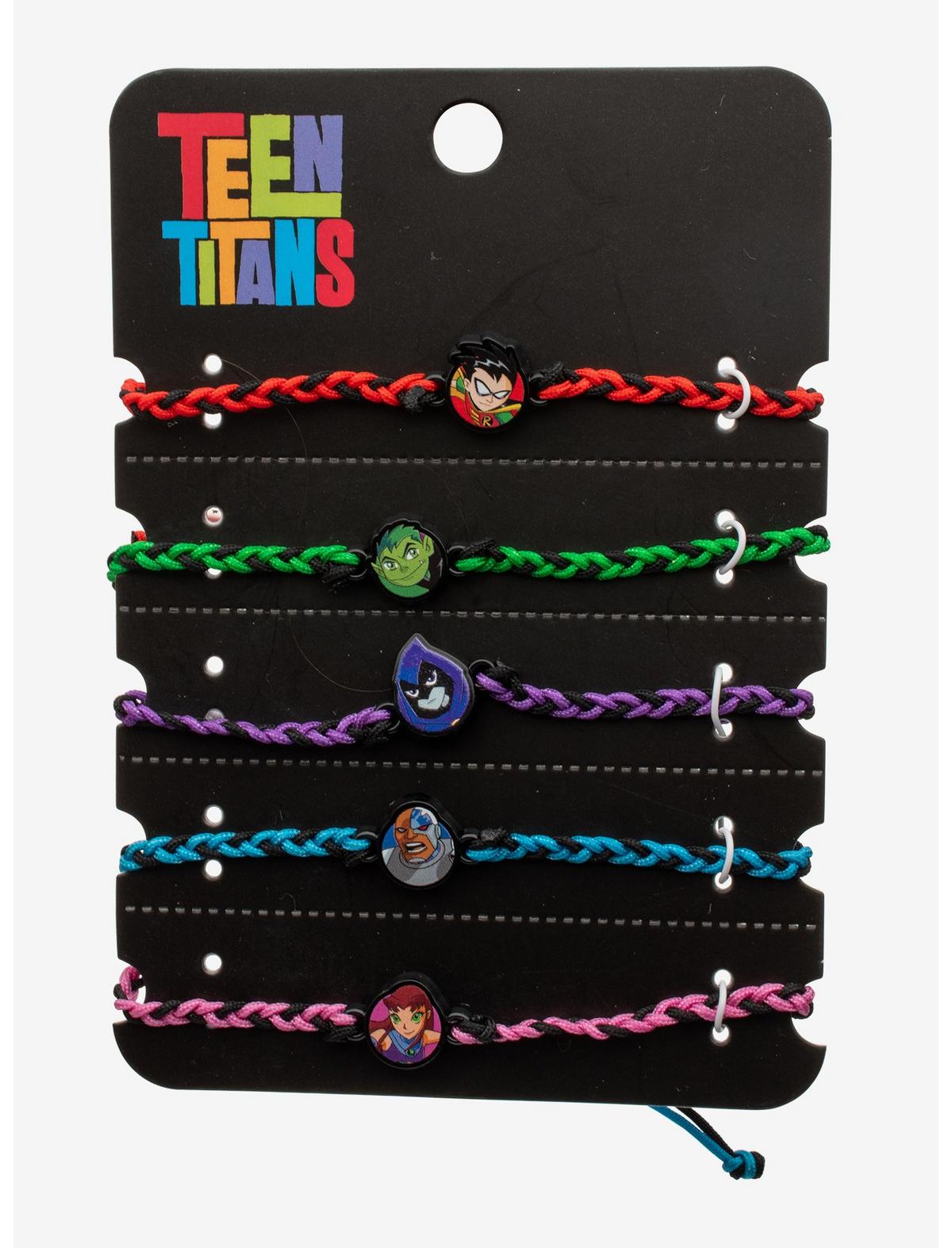 DC Comics Teen Titans Team Cord Bracelet Set - US 0225