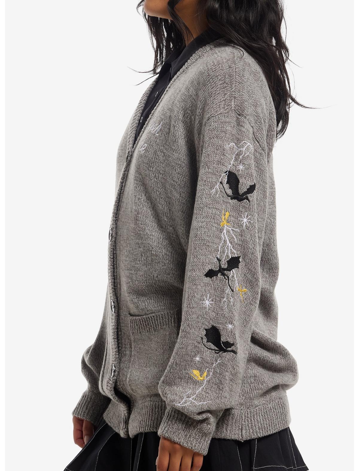 Fourth Wing Violet Dragons Girls Cardigan - US 6330