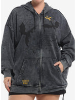 Fourth Wing Dragons Mineral Wash Hoodie Plus Size - US 7388