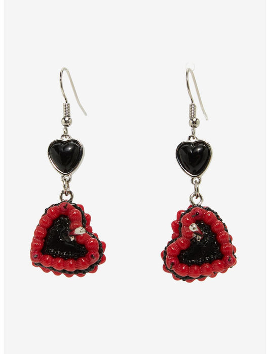 Bloody Knife Cake Earrings - US 6706