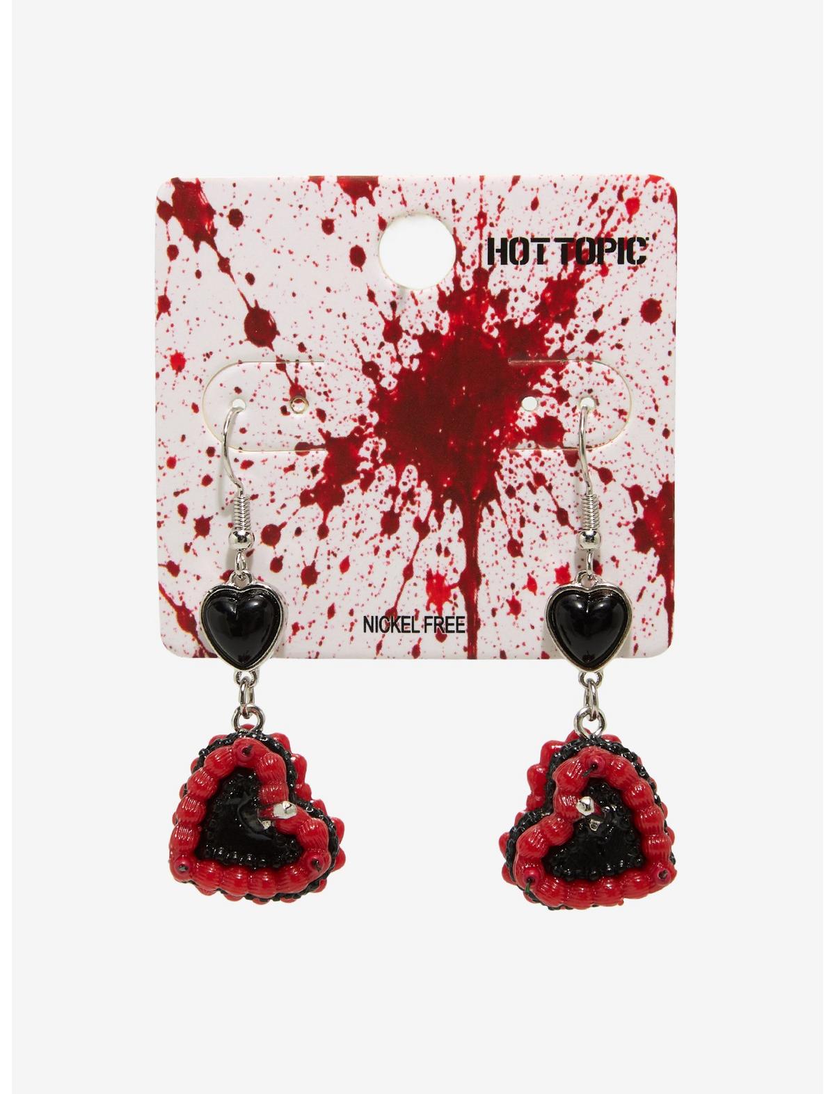 Bloody Knife Cake Earrings - US 6706