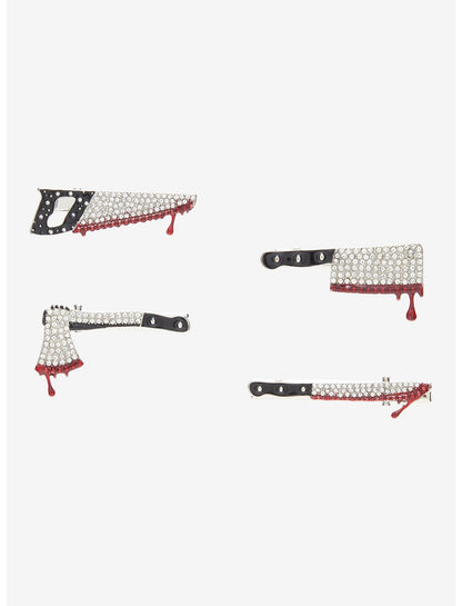 Bloody Weapons Rhinestone Hair Clip Set - US 6228