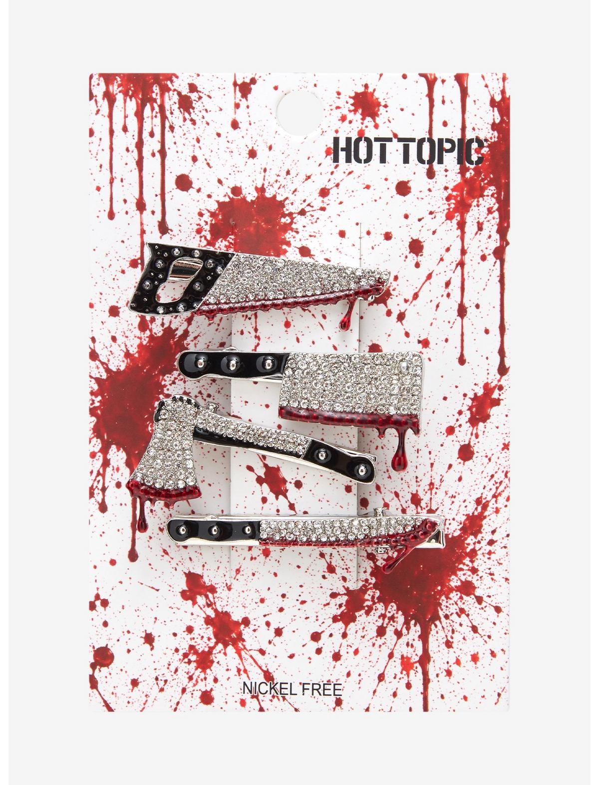 Bloody Weapons Rhinestone Hair Clip Set - US 6228