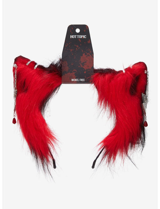 Bloody Knife Charm Cat Ear Headband - US 2524