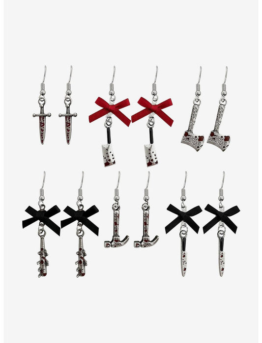 Bloody Weapon Drop Earring Set - US 4419