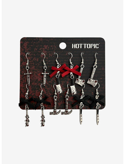 Bloody Weapon Drop Earring Set - US 4419