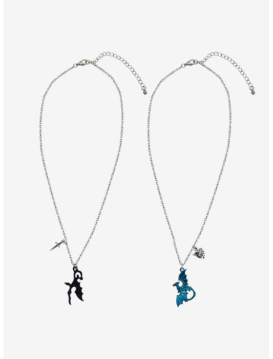 Fourth Wing Tairn & Sgaeyl Best Friend Necklace Set - US 4978