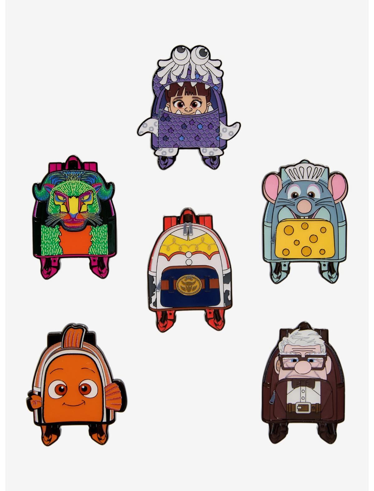 Loungefly Disney Pixar Backpack Blind Box Enamel Pin Hot Topic Exclusive - US 0907