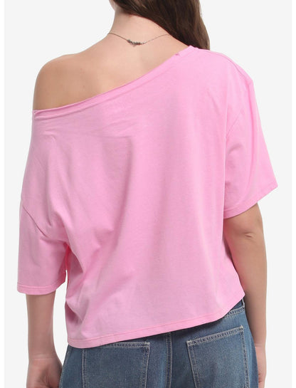 Dr Pepper Cherry Girls Off-Shoulder T-Shirt - US 0783