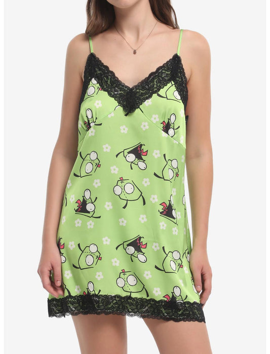 Invader Zim GIR Floral Slip Dress - US 8805